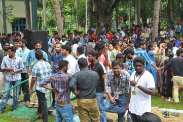 Nene Raju Nene Mantri Movie Team at K L University